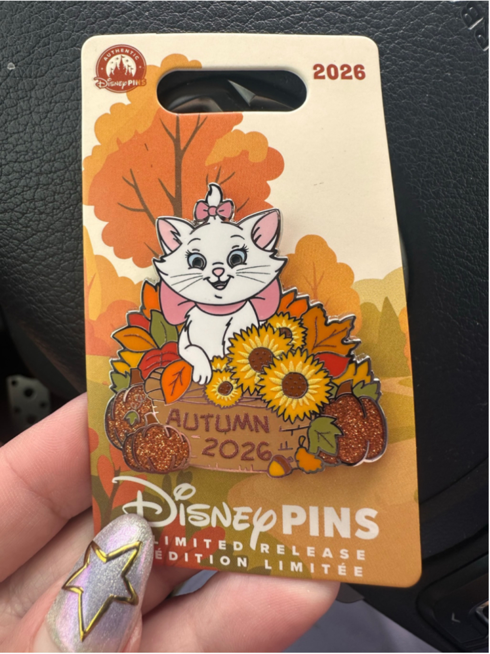 2026 Disney Parks Autumn Fall 2026 Marie the Cat Aristocats LR Pin WDW
